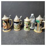 Beer Steins, marked (2) Made In Germany, 5054,