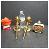 Brass Wall Hanging Candle Holders, Juicer,