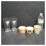 Elsie Dairy Glasses & Vintage cardboard ice cream