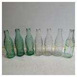 Green Glass Coca-Cola & Soda Water Glass Bottles