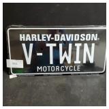 Harley-Davidson V-Twin Novelty License Plate
