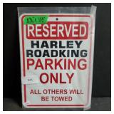 Harley-Davidson Parking Sign