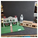 Model Train Display House & "Plasticville