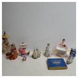 Porcelain Figurines: Shoe, Fish, Ladies & more