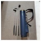 Vintage Golf Bag & Golf Clubs, perfect par 3 set