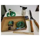 Shears, Sprinkler, Hose Chemical Sprayer, Weed