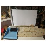 Ironing Board, Broom & Dust Pan