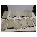 12 Pairs Of Leather Gloves