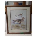 Artwork: Mallard in Water by Anni Moller Print