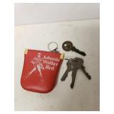 Vintage Johnnie Walker Red Advertising Key Chain