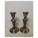 Sterling Silver Candle Stick Holders