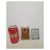 Babe Ruth "Gold" Toned Baseball Card