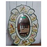 Frame Mirror w/ Birds around edge