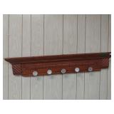 Hanging Mantel w/ Doorknob Hooks