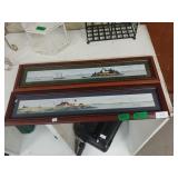 Artwork: (2) M.H Jacobs Shoreline Scene Prints