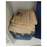 Tote of Old Newspapers: Washington Post, etc..