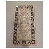 Couristan Izmir Floral Bijar Medallion Gold Area