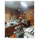 48" Decorative Metal Electric Waterfall