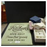 Farmhouse Kitchen Cutting Board, Clock, Hand