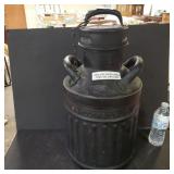 Vintage 5 Gal Liquid Fuel Oil Gas Can Geo D Ellis