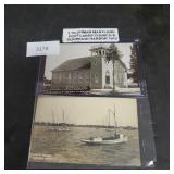 2 Tilghman Maryland Postcards Church & Dogwood