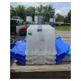 (3) Plastic Keep Box Storage Totes - 12 Gallon