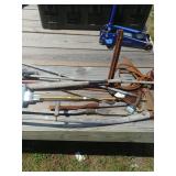 Outdoor Tools- Mini Rake, Tongs, Scythe & More