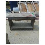 Small Wooden Bench - Has Been Painted