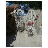 (2) Outdoor Metal Lighted Reindeer - 27×39