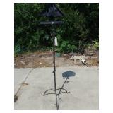 Metal Birdhouse On Tall Stand - 61" Tall