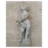 19" Concrete Girl Statue