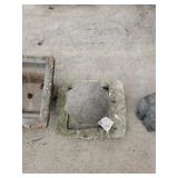 13" Tall Concrete Pineapple w/ Base