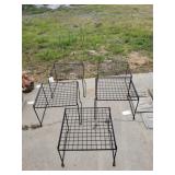 16" tall (5) Metal Rack Planter Stands