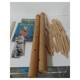 Book Markers, Art & Ceramic Books, Wooden Dowels