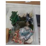 Tote Of Mini Xmas Trees & More