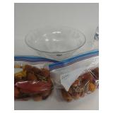 Glass Bowl w/fall Foliage