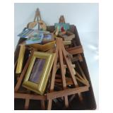 Assorted Mini Picture Holders & Mini Paintings