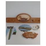 Handmade Rack, Painted Mini Saws, Circular Saw