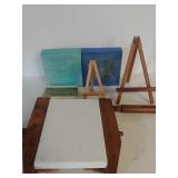 Painted Canvas, Canvas Holder, Mini Easel