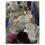 Assorted Glassware, Beer Stein, Coffee Mugs