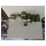 Green Plastic Bowls & Cups