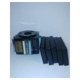 Empty VHS Cases, Cassette Holder w/some Cassettes