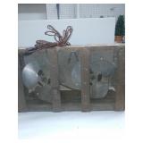 Old Tyme Wood Case Electric Fan