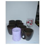 Coffee Cups & Lip Wine Glass