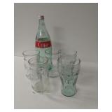 Coke Glassware & Bottle