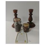 Candle Holders, Lemon Zester, Spice Jars