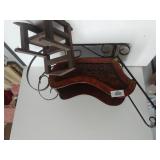Decorative Sleigh & Small Rocking Chair