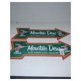 (2) Mountain Dew Signs