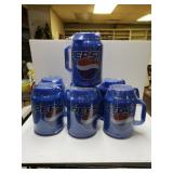 (7) Large Plastic  Pepsi  Drinking  Cups