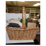 Basket  & Stuffed Animals